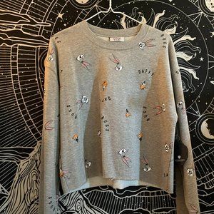 Looney Tunes - Grey Daffy and Bugs Sweatshirt